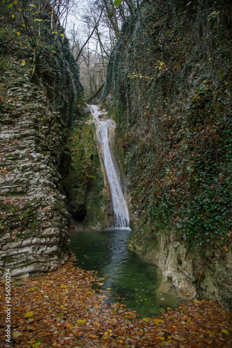 Waterfall in the Lazarevsky district of the city of Sochi "Wonder-beauty"