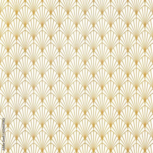 Abstract gold art deco pattern luxury design background. You can use for premium background, ad, poster, cover design, presentation.