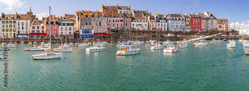 Douarnenez. Panorama du port du Rosmeur, Finistère, Bretagne