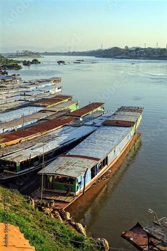 Bateaux sur le mekong