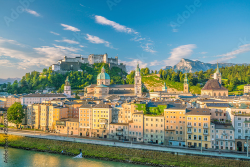 Beautiful view of Salzburg city skyline, Austria