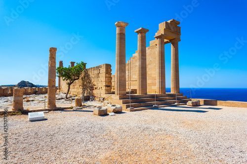 Akropol w Lindos i plaża, Rodos