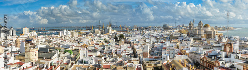 Panorama of Cadiz, Spain.