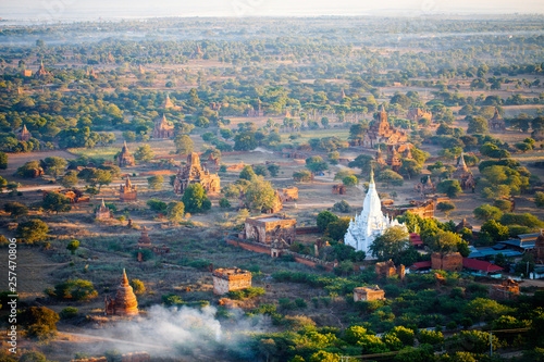 Stunning landscape of Bagan temples