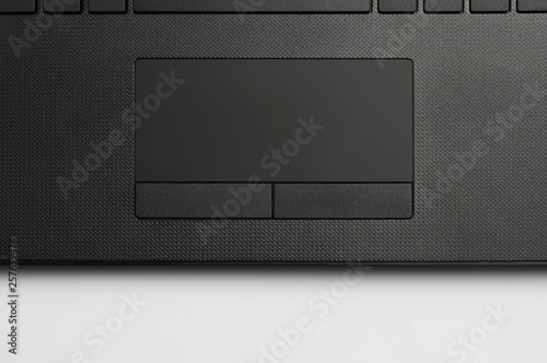 Close up laptop touchpad