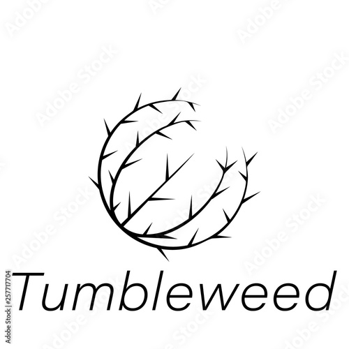 tumbleweed hand draw icon. Element of farming illustration icons. Signs and symbols can be used for web, logo, mobile app, UI, UX