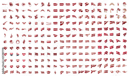 very big collection of vector flags of the Latvia