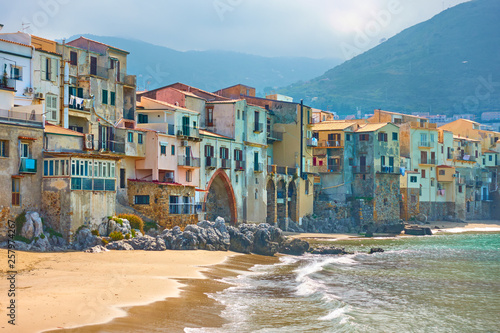 Cefalu town in Sicily