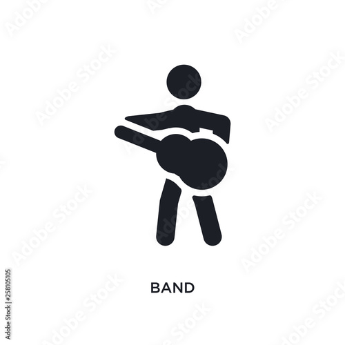 band isolated icon. simple element illustration from ultimate glyphicons concept icons. band editable logo sign symbol design on white background. can be use for web and mobile