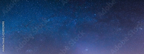 starry sky at night in the steppes of the Rostov region, Russia