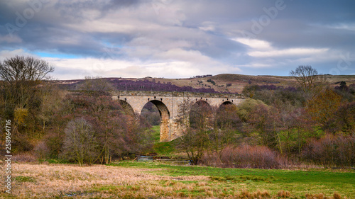 Disused Edlingham Railway Viaduct, originally opened in 1887 and is located near the hamlet of Edlingham in Northumberland, Northeast England