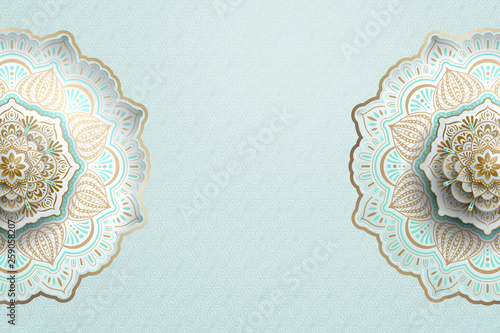Arabesque motif design background