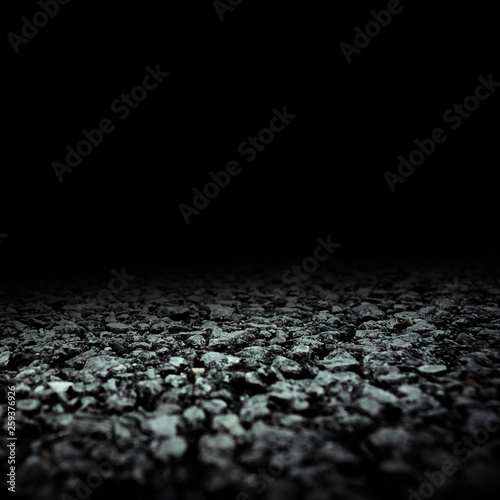 soft selective focus. black asphalt texture. asphalt road. stone asphalt texture background black granite gravel
