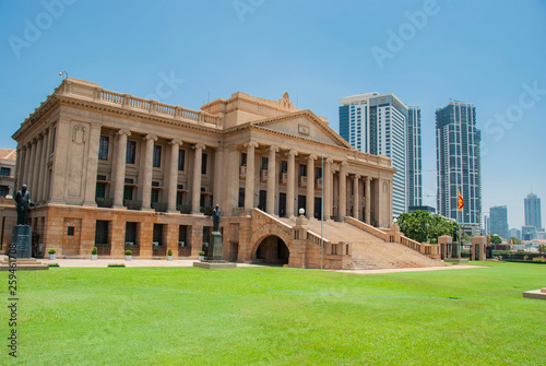 old parliament building in colombo in sri lanka