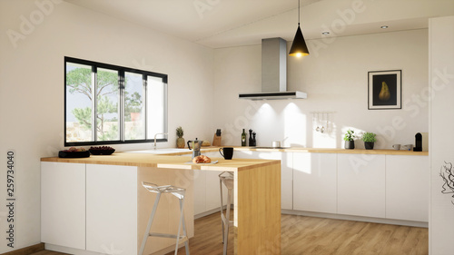 vue 3d cuisine blanche 22-04