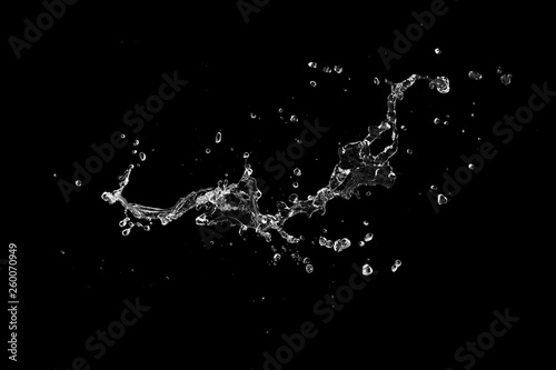 water splash isolated.