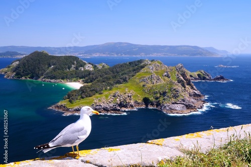 Islands Cies in Vigo, Spain.