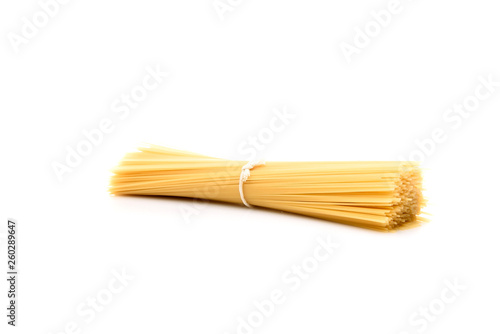 spaghetti isolated on white background