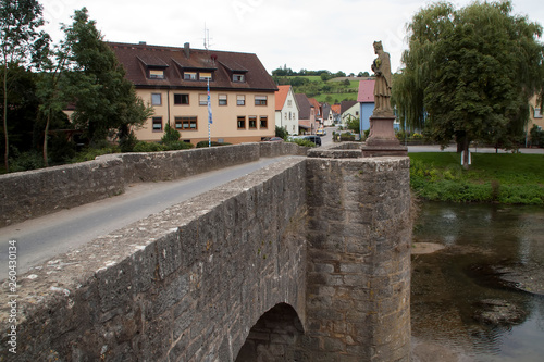 Tauberrettersheim Germany, the Tauber Bridge was built in 1733