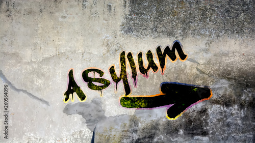 Wall Graffiti to Asylum