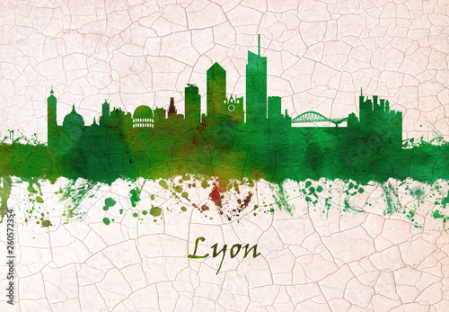 Lyon France skyline