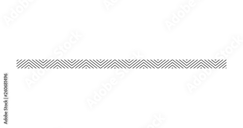 zigzag line page divider line, Graphic design element. Zigzag separator. Vector illustration isolated on white background.