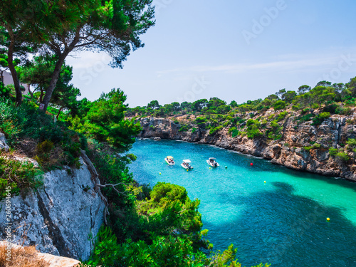 Beautiful beach of Mallorca beach of Cala Pi