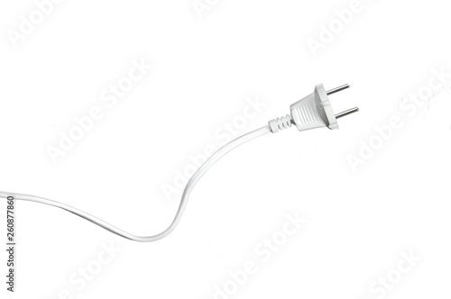 plug on white background