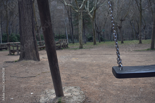 Columpio, parque para niños, diversión 