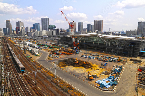 【山手線新駅】工事中の高輪ゲートウェイ駅（2019年4月）