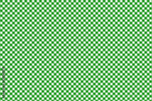 Green horizontal Gingham pattern. Texture from rhombus/squares for - plaid, tablecloths, clothes, shirts, dresses, paper, bedding, blankets, quilts and other textile products