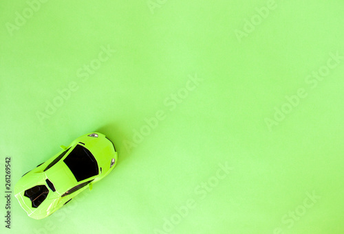 green toy sports car