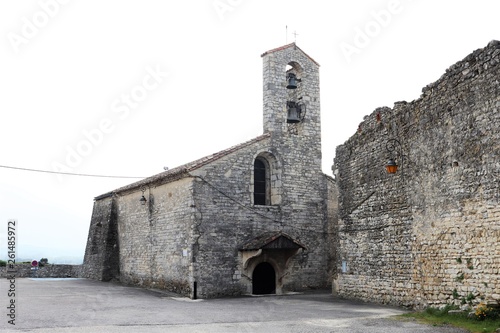 VILLAGE MEDIEVAL DE SAUZET - DROME - EGLISE ROMANE SAINT LAMBERT