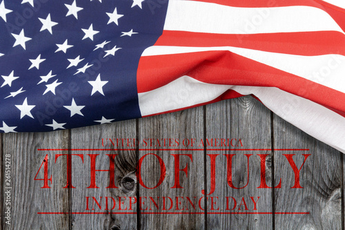 US Independence Day,the fourth of July. Background with American flag.