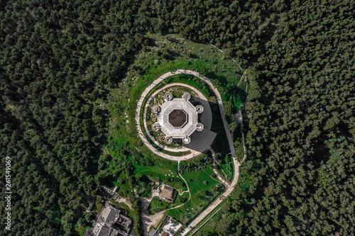 CASTEL DEL MONTE PUGLIA BARI ITALY aerial drone