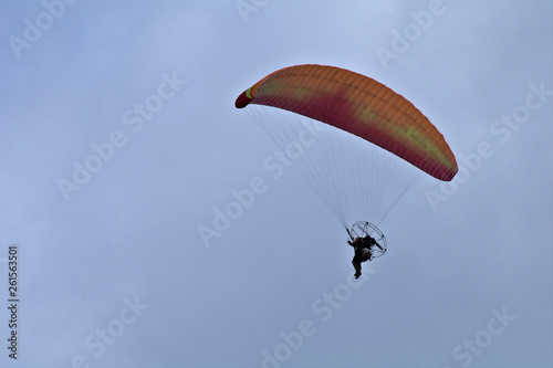 paraglider in the sky,sky, parachute, paragliding, sport,flying, paraglide, adventure, freedom, air, gliding,fun 