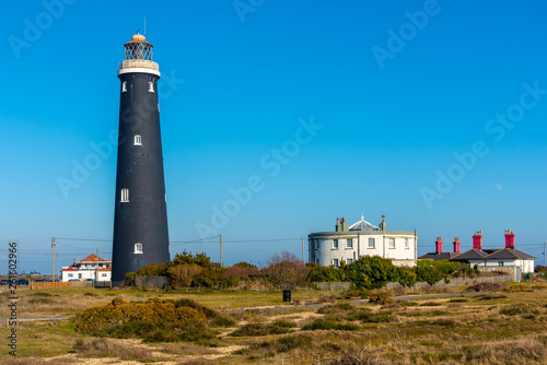 The Old Lighthouse at Dungeness, Kent, UK opertaed from 1904 to 1960.