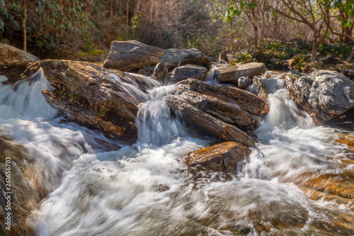 Peaceful Appalachian Mountain River Rocks