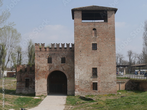 Sparafucile fortress in Mantova at the end of St. George bridge