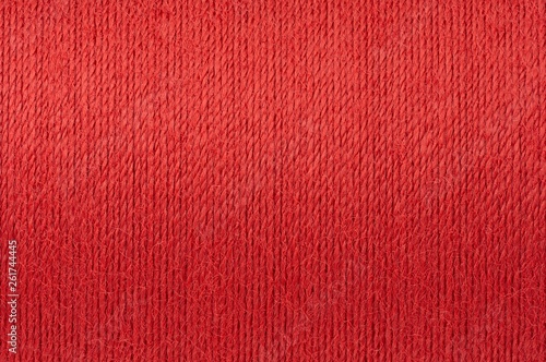 Macro picture of red thread texture background