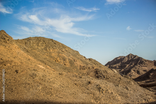 dry mountain scenic desert landscape