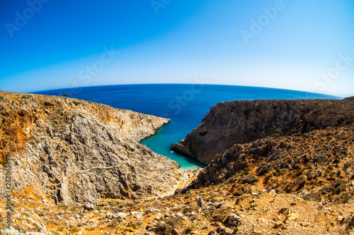 Seitan limania or Agiou Stefanou, the heavenly beach with turquoise water