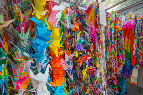 Origami in Hiroshima Peace Memorial Park 
