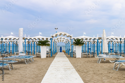 Empty beach, Italy, Riccione