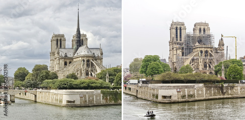 Cathédrale Notre-Dame de Paris avant/après
