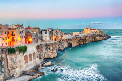 Vieste - beautiful coastal town on the rocks in Puglia
