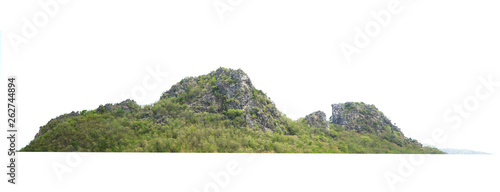 rock mountain isolate on white background