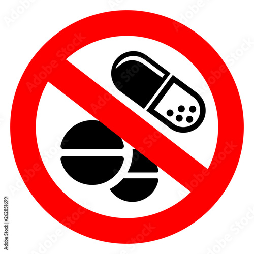 No medication vector sign