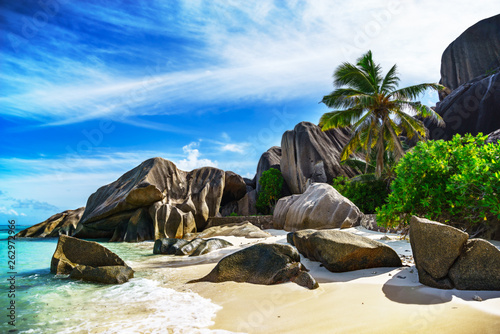 Paradise beach at anse source d'argent on the seychelles 116