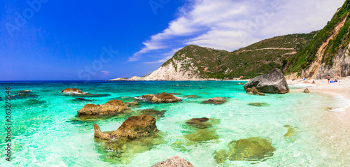 Best beaches of Greece - Petani in Kefalonia, ionian islands